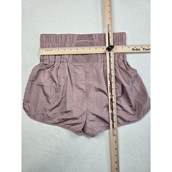 Free People Movement High-Waisted Mauve Running Shorts Activewear Medium - Picture 5 of 5